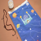 Children's Prayer Mat (Beautiful Mosque & Space Rocket)