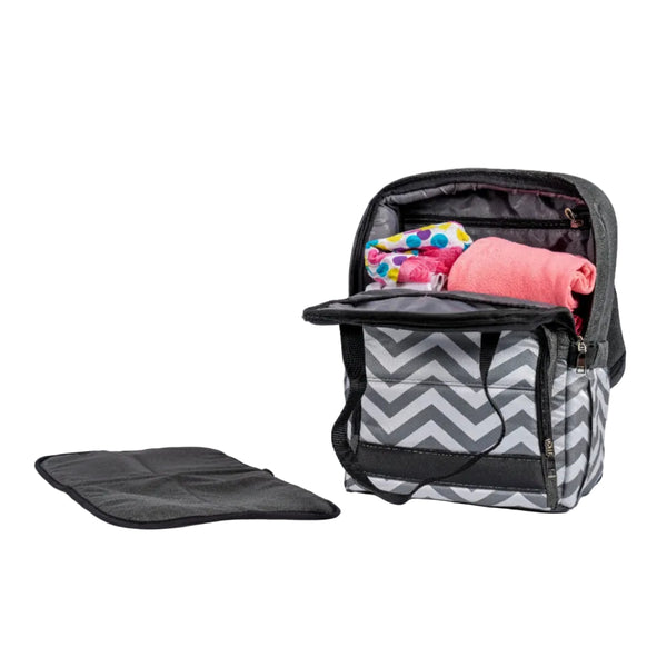 Petit Bebe For me Premium Mommy Bag – Zigzag Print