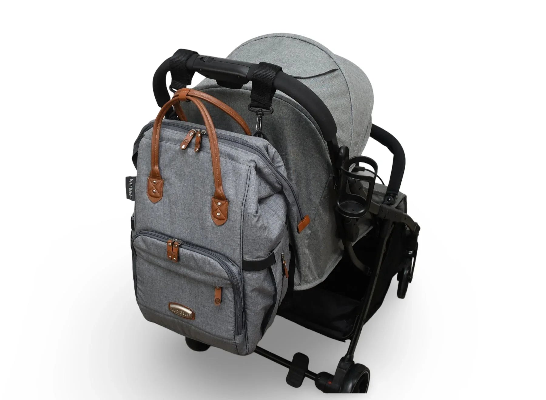 Petit Bebe Premium Max Diaper Bag – Grey