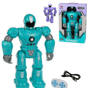 Police Robot Action Figure - Aqua