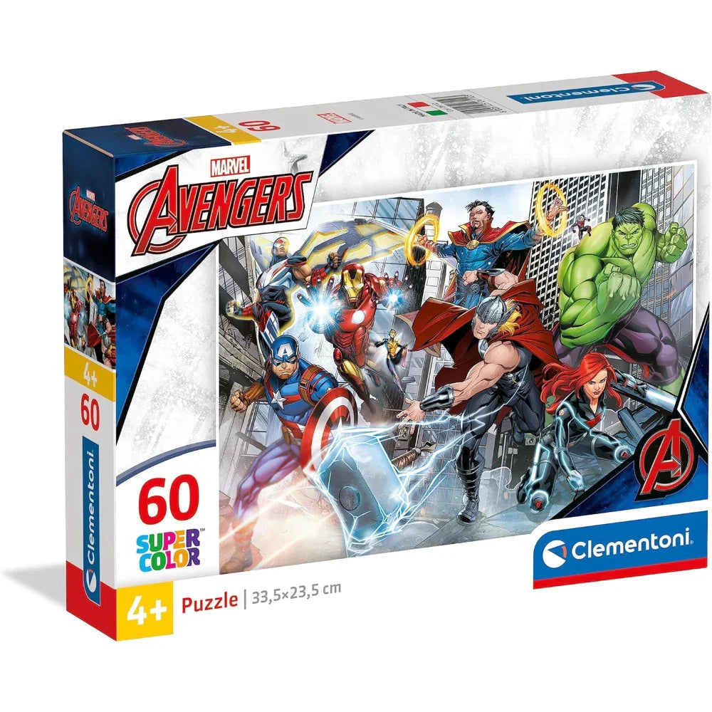 Clementoni Super Color Avengers Puzzle – 60Pcs - Toys
