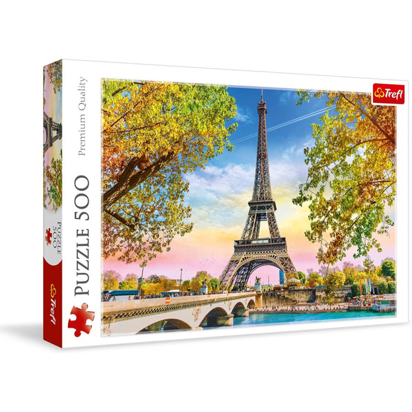 Trefl Romantic Paris, France Jigsaw Puzzle (500-Piece) – A Perfect Relaxing Challenge