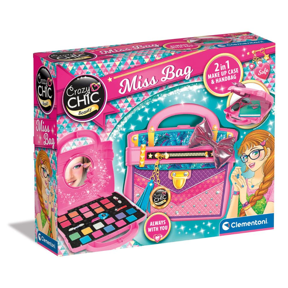 Clementoni Crazy Chic Miss Bag 2-in-1 Make-up Case & Handbag
