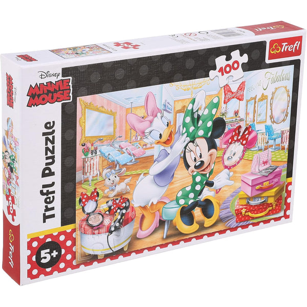 Trefl Minnie At The Beauty Salon Puzzle - 100 Pcs