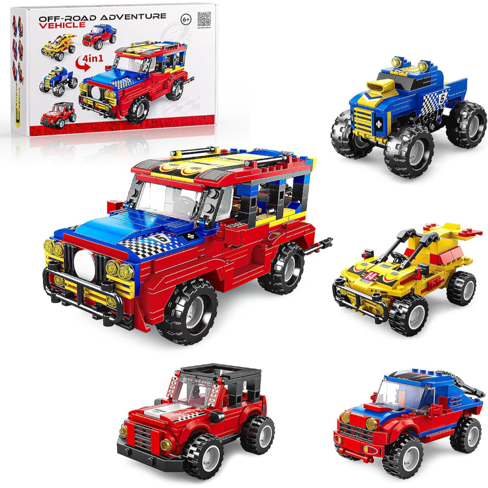 Come Alive Famous Car 4-in-1 Vehicle Building Block Set – 149 Pcs