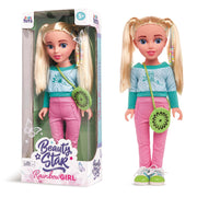 Kids Hits Beauty Star Flowery Spring Rainbow Girl Doll