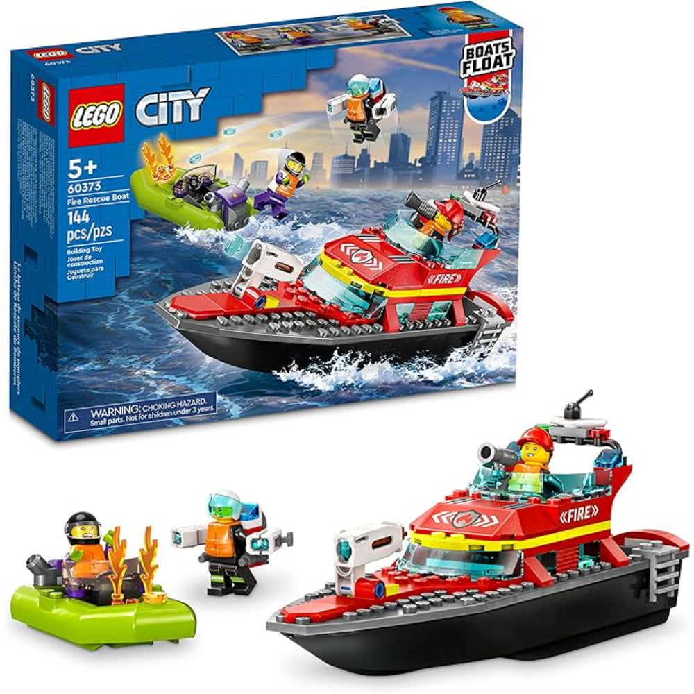 Lego City Fire Rescue Boat Toy Building Set