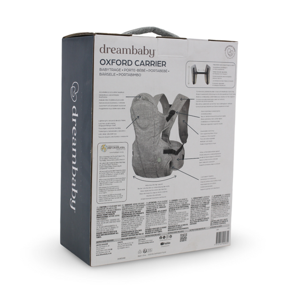 Dreambaby Oxford 3-in-1 Baby Carrier – Grey