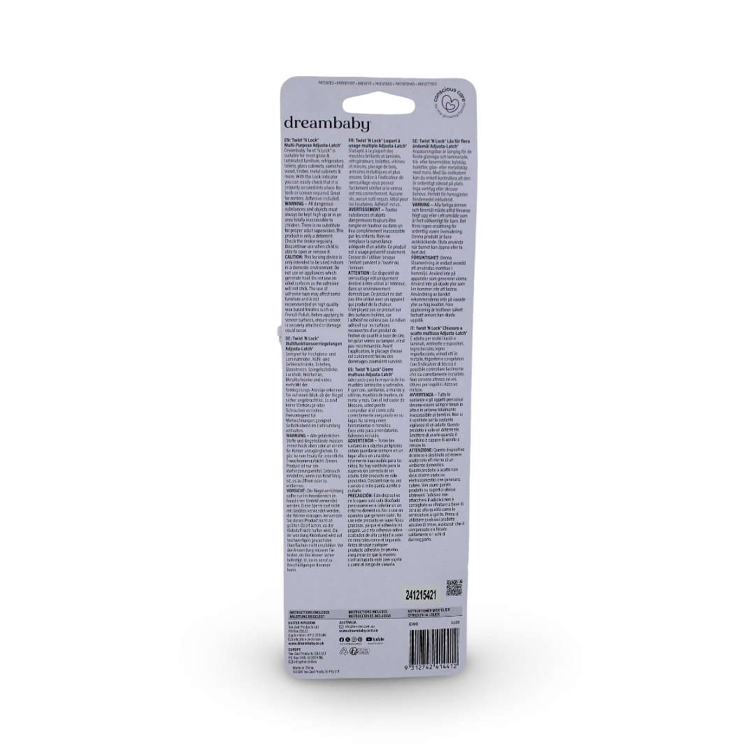 Dreambaby Twist 'n Lock Multi-Purpose Adjusta-Latch