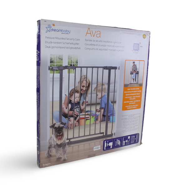 بوابة الحماية Dreambaby Ava بضغط التركيب باللون الفحمي