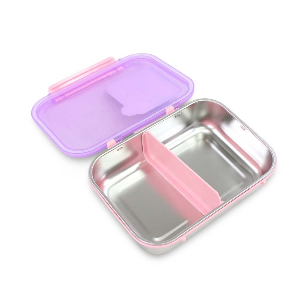 Smash Stainless Steel Hinged Bento Lunch Box 1.8L – Purple