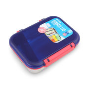 Smash Stainless Steel Hinged Bento Lunch Box 1.8L – Blue