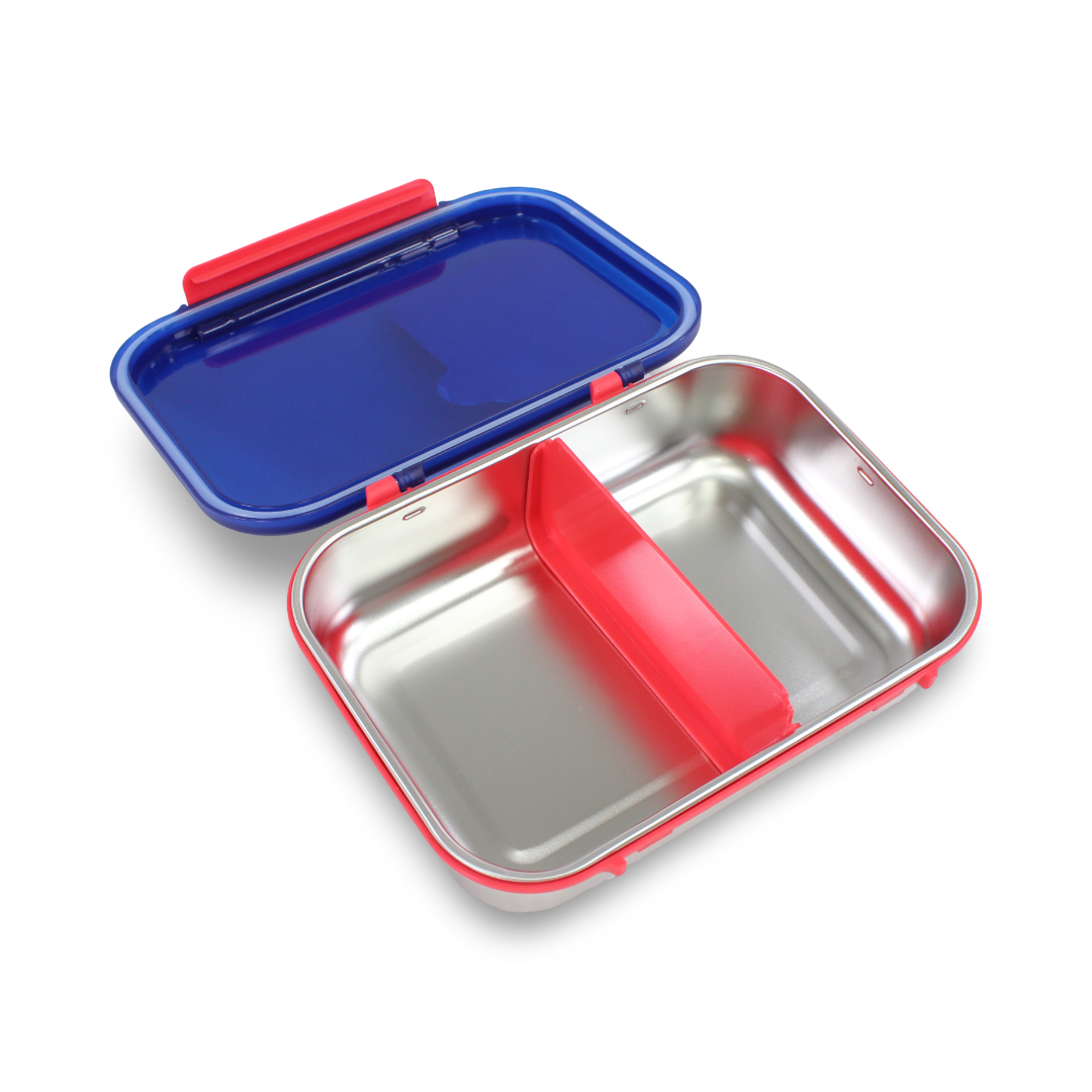 Smash Stainless Steel Hinged Bento Lunch Box 1.8L – Blue