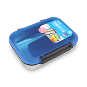Smash Stainless Steel Hinged Bento Lunch Box 1.8L – Baby Blue