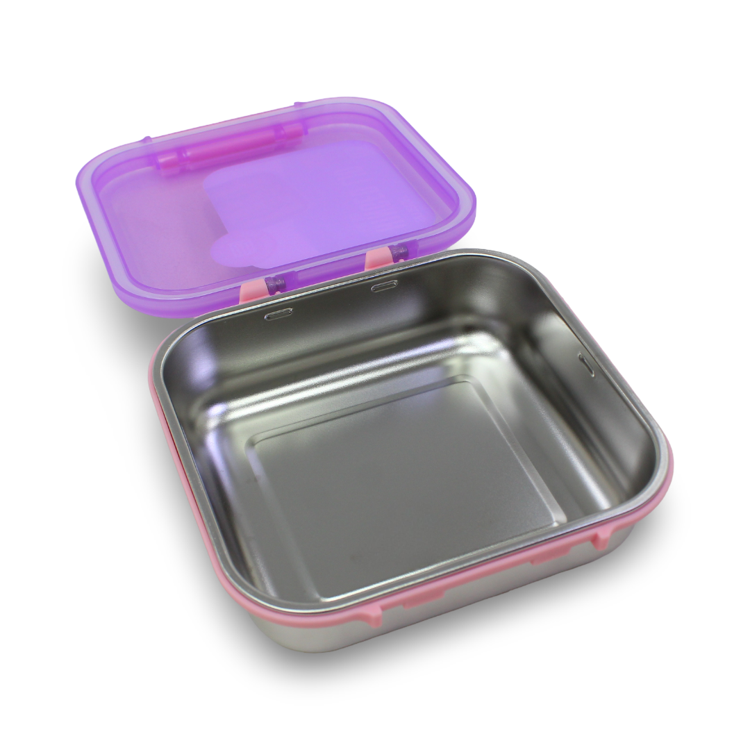 Smash Stainless Steel Snack Box 900ml – Purple