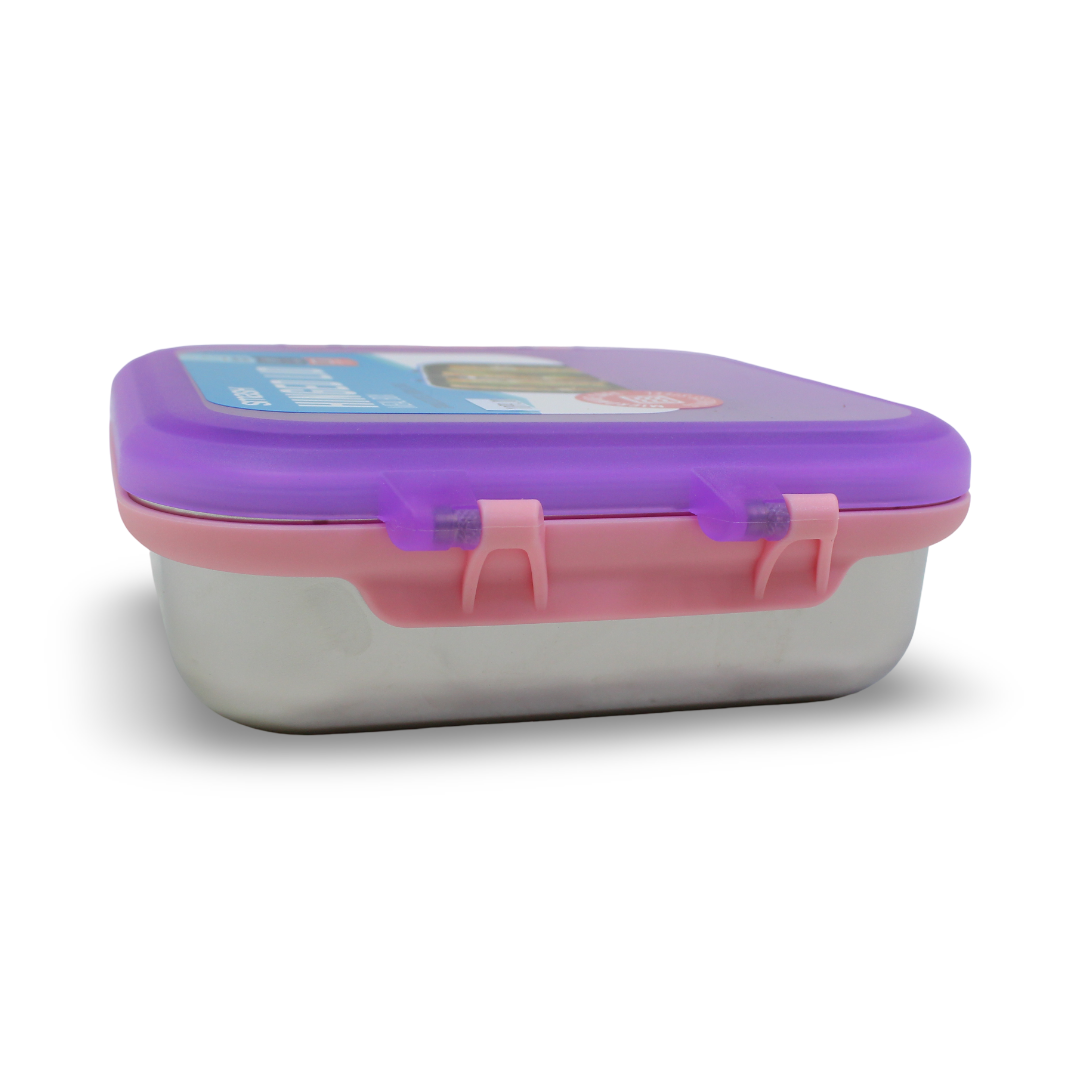 Smash Stainless Steel Snack Box 900ml – Purple