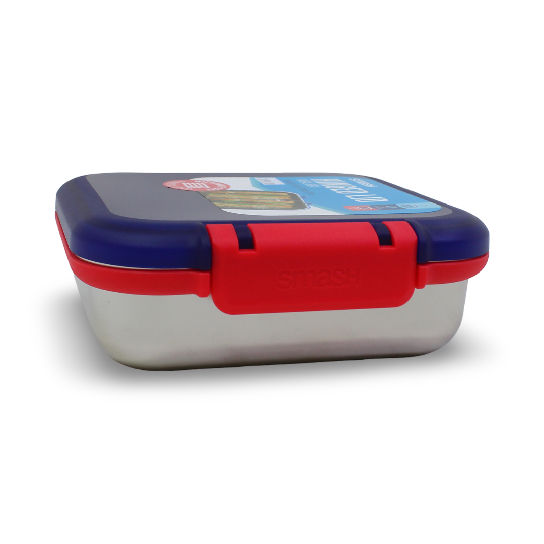 Smash Stainless Steel Snack Box 900ml – Blue