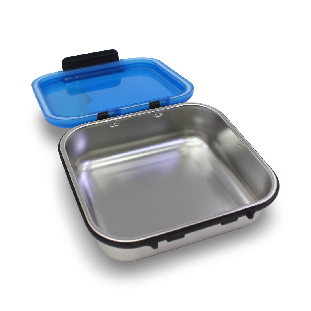 Smash Stainless Steel Snack Box 900ml – Baby Blue