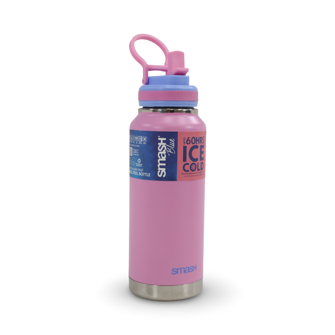 Smash Stainless Steel Double Wall Bottle 1L – Pink