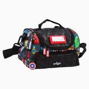 Fabric Lunch Bag - Black & Avengers
