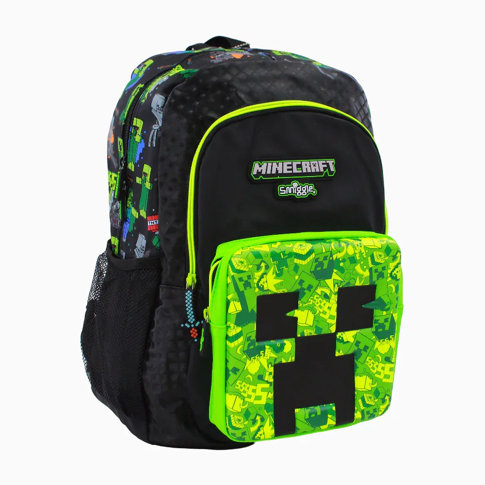Minecraft Backpack - Black (17 Inches) – Ourkids