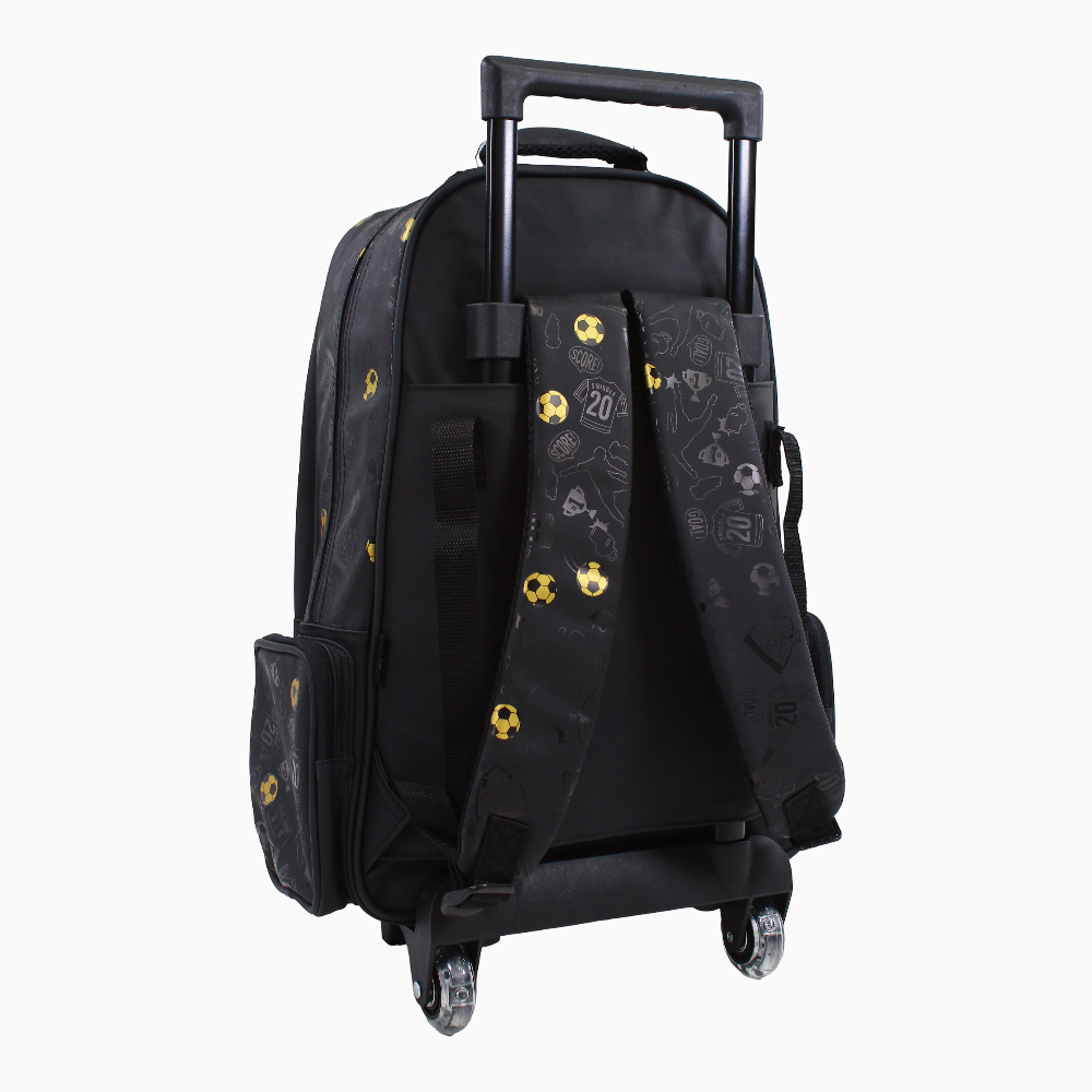 Golden Football Trolley Bag - Black (18 Inches)