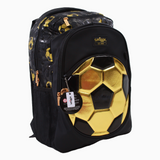 Golden Football Backpack - Black (17 Inches)