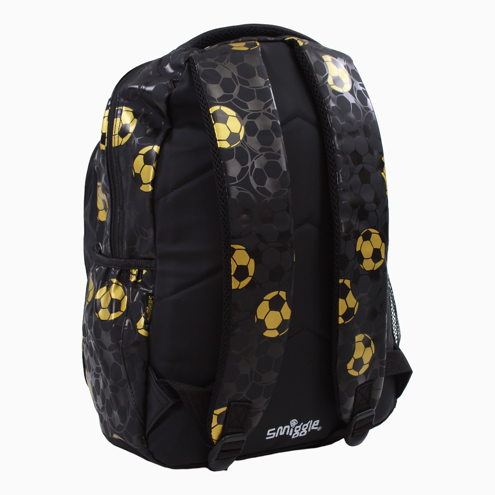 Golden Football Backpack - Black (17 Inches)