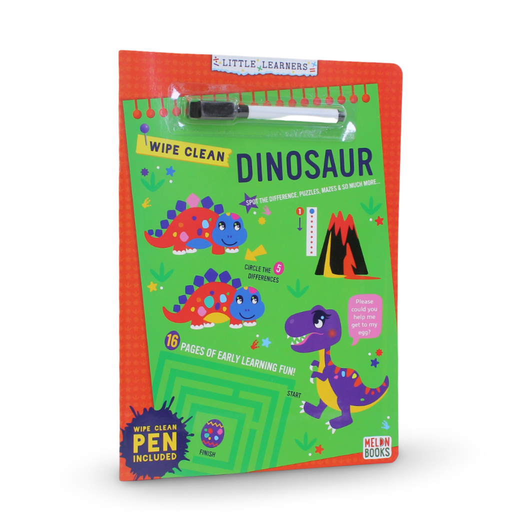 Melon Wipe Clean Dinosaur Book