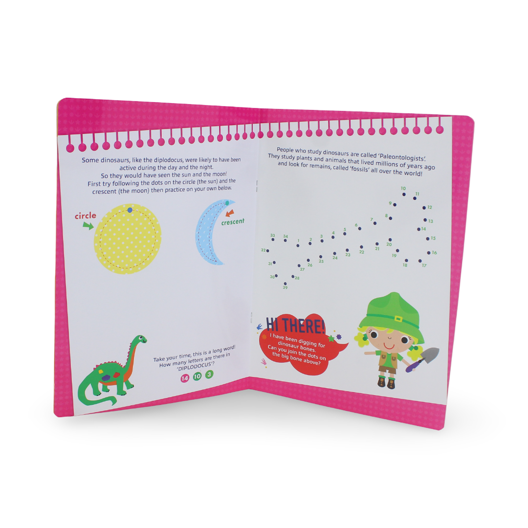 Melon Wipe Clean Dinosaur Book