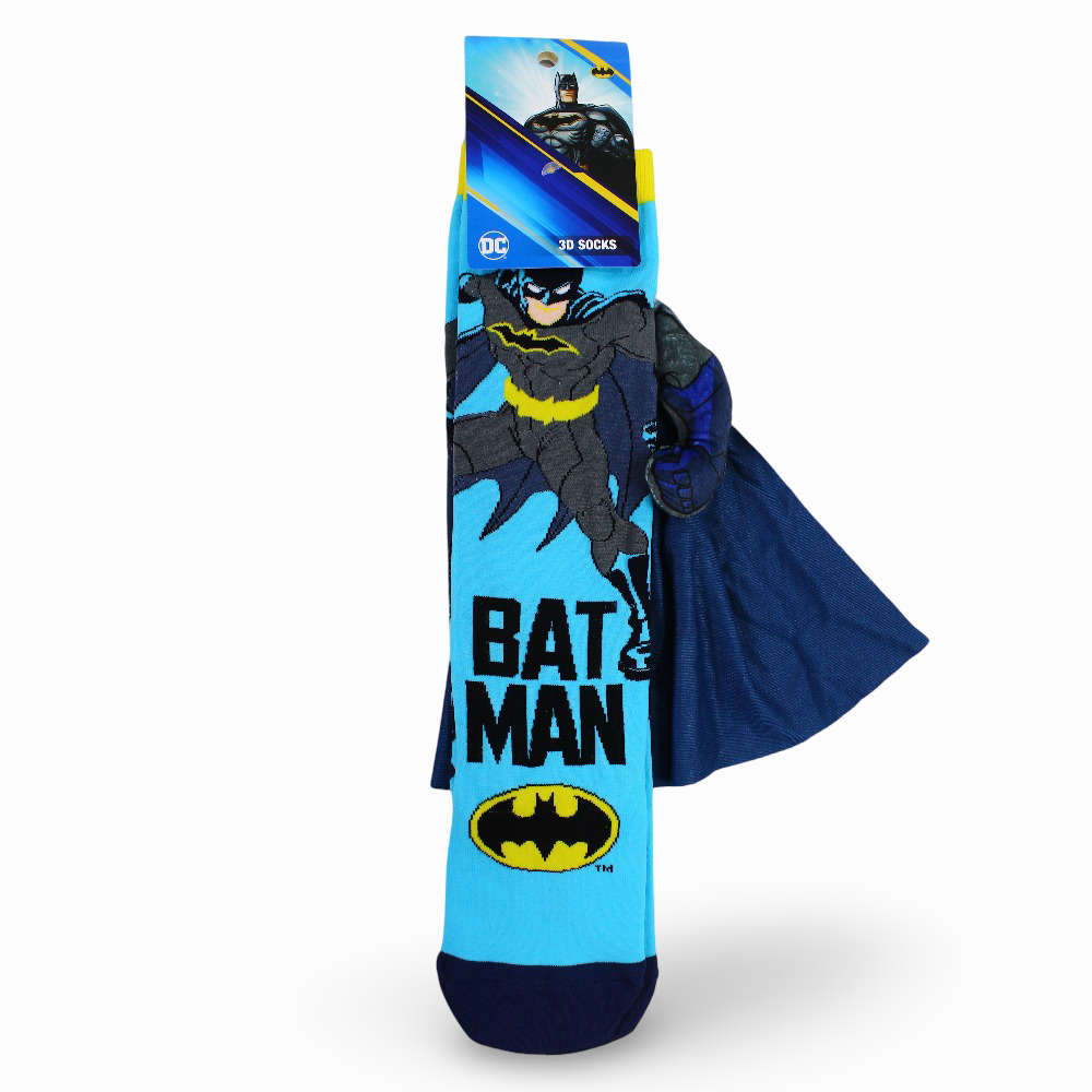 Boys Socks – Aqua with Batman Design (Pack of 3)