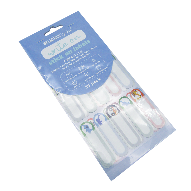 Thermos Label Packet – Purple (39 Pcs) & Blue