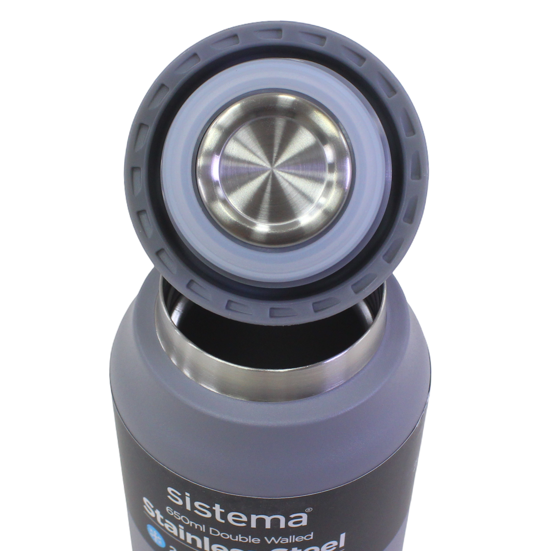 Sistema Hydrate Stainless Steel Water Bottle 650ml – Grey