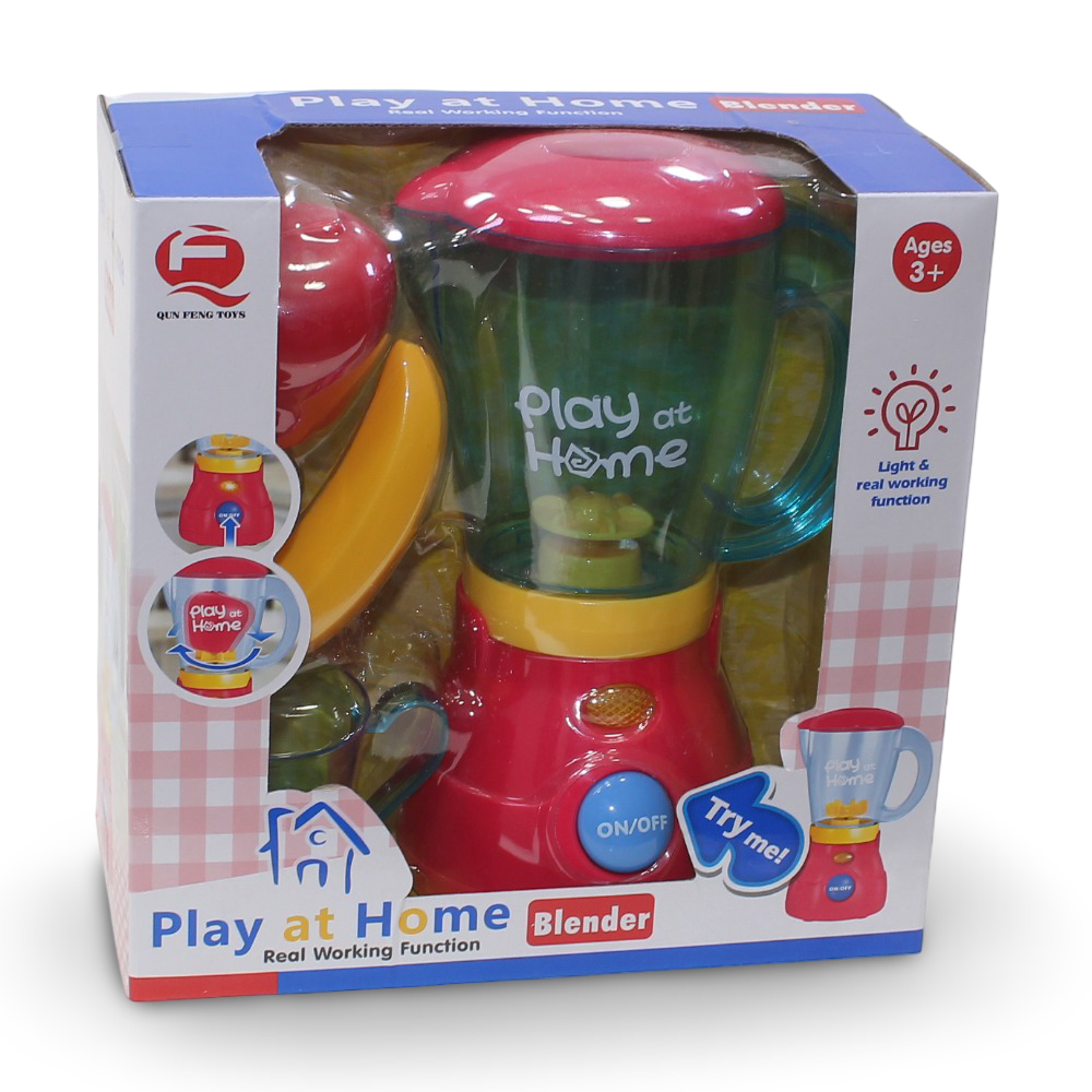 Play at Home Real Working Blender with Fruits - Light & Sound - Toys - OKO