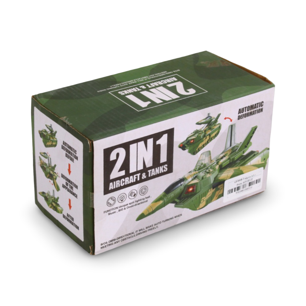 Automatic Deformation Military 2-in-1 Aircraft & Tanks Toy