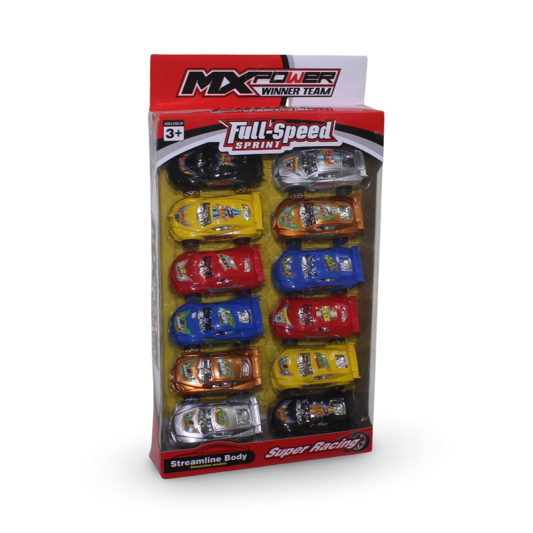 MX Power Winner Team Full-Speed Sprint Racing Car Set - Toys