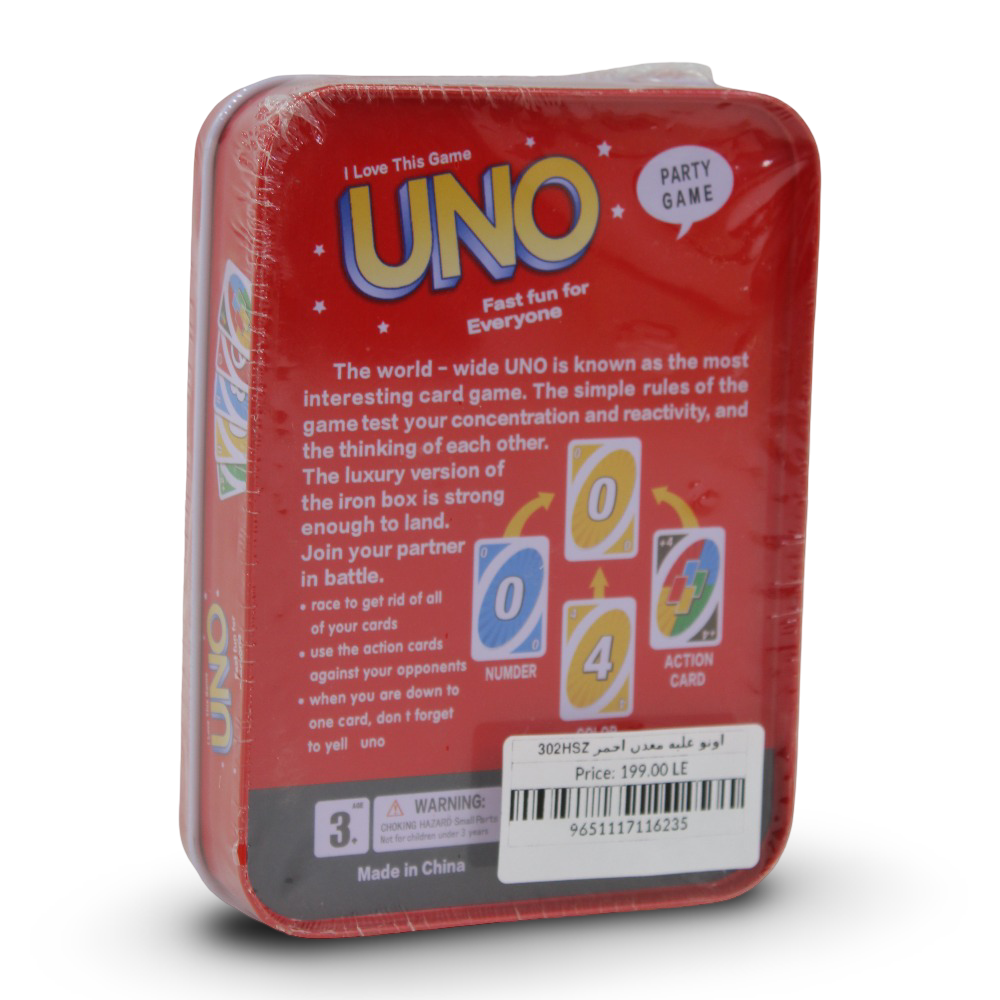 UNO Card Game – Metal Tin Edition