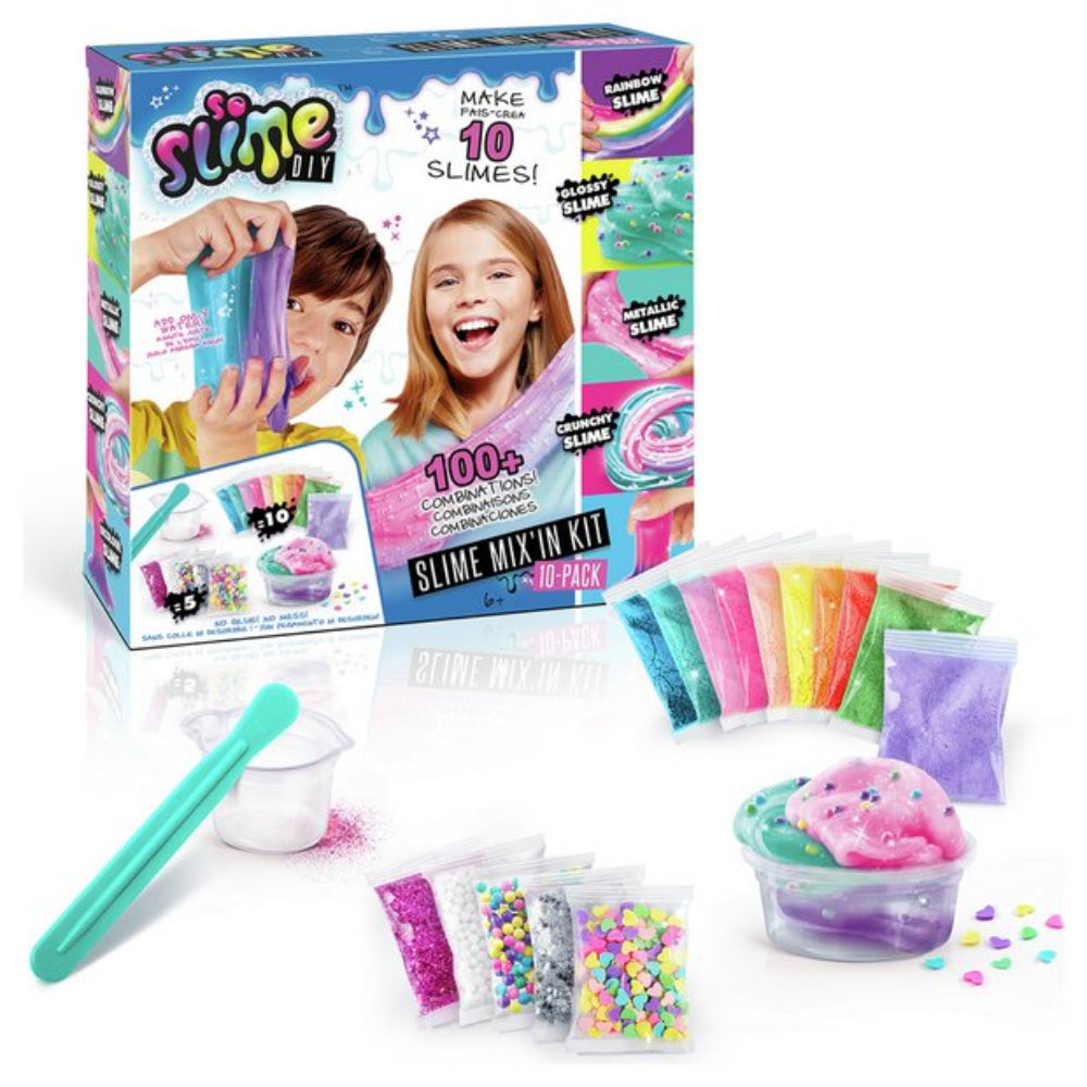 Slime DIY Mix'in Kit – Pack of 10 - Toys - Slime Kit