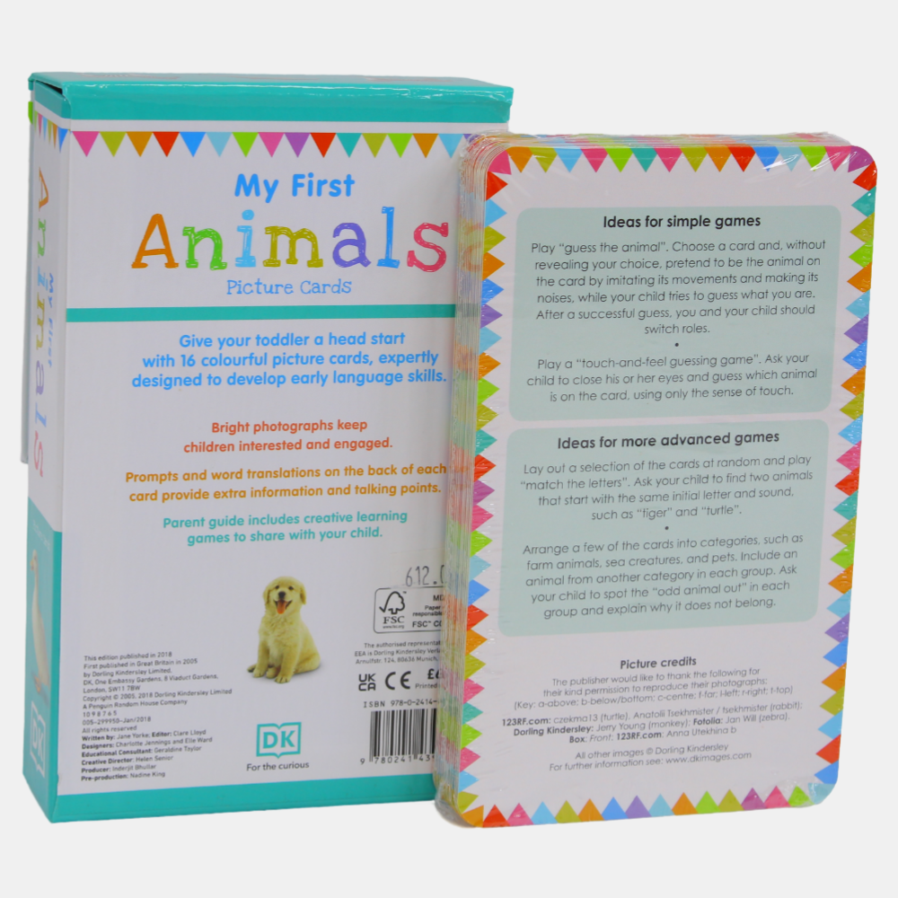 My First Animals: 16 Colourful Early Learning Cards
