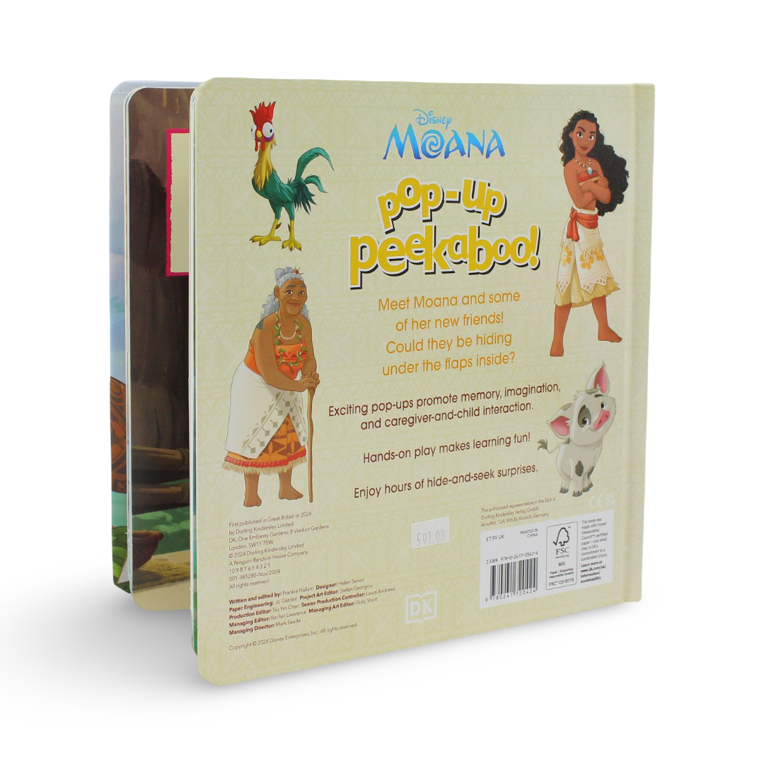 Pop-Up Peekaboo! Disney Moana Board Book