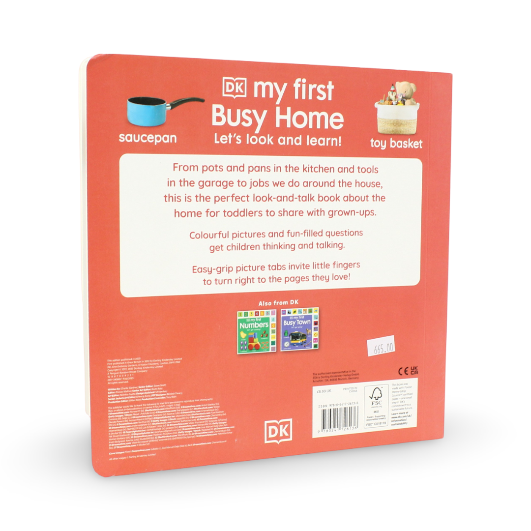 DK My First Busy Home: Let's Look and Learn!" Board Book