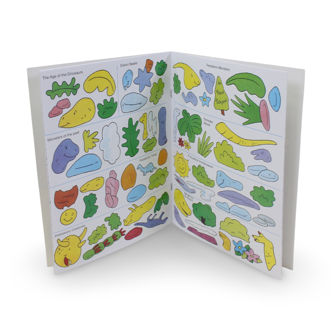 Sticker & Colour Fun – Dinosaurs