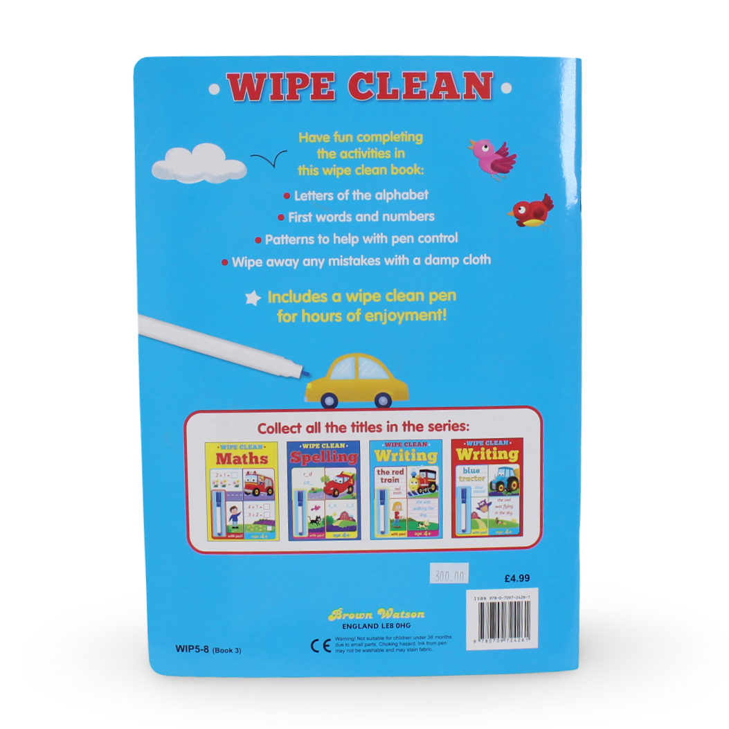 Wipe Clean Writing Book3