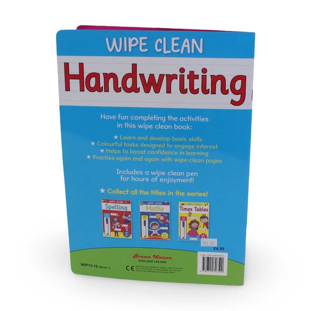 Wipe Clean Handwriting