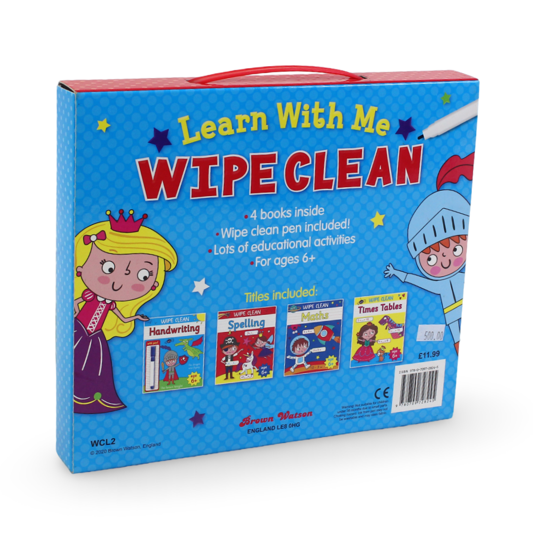 Brown Watson Learn with Me Wipe Clean Box Set