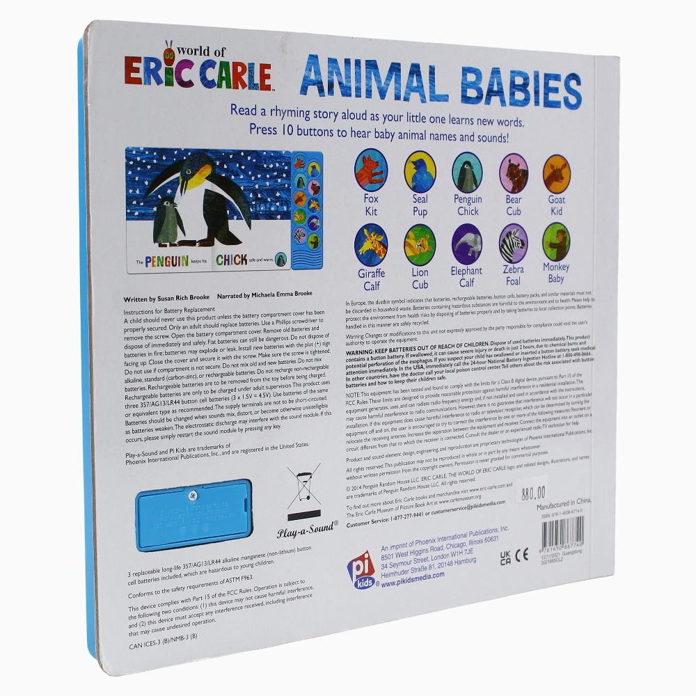 World of Eric Carle, Animal Babies 10-Button Sound Book