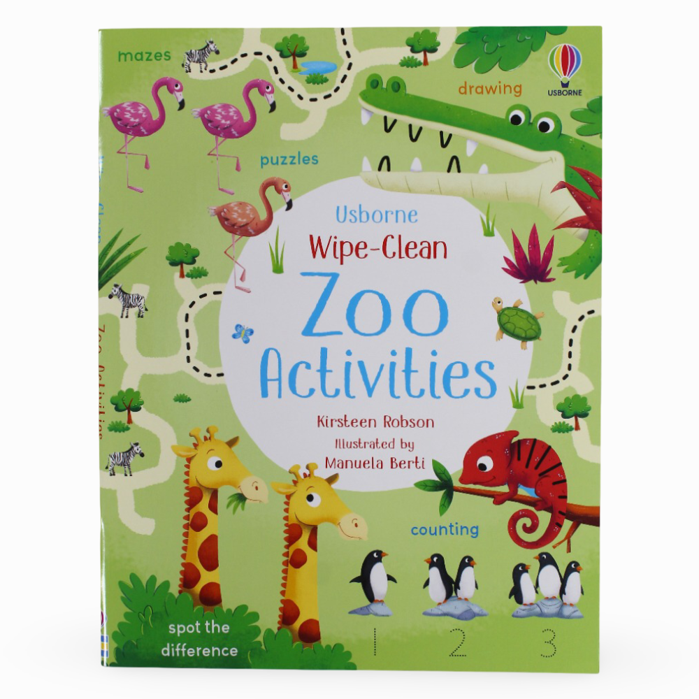Zoo Activities – Wipe-Clean Workbook