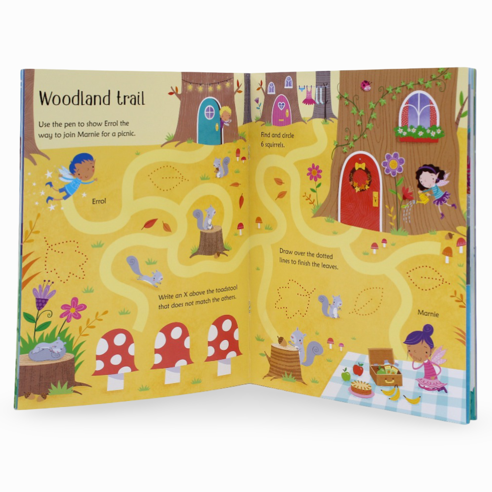 Wipe-Clean Fairy Activities – Sparkly Practice Play