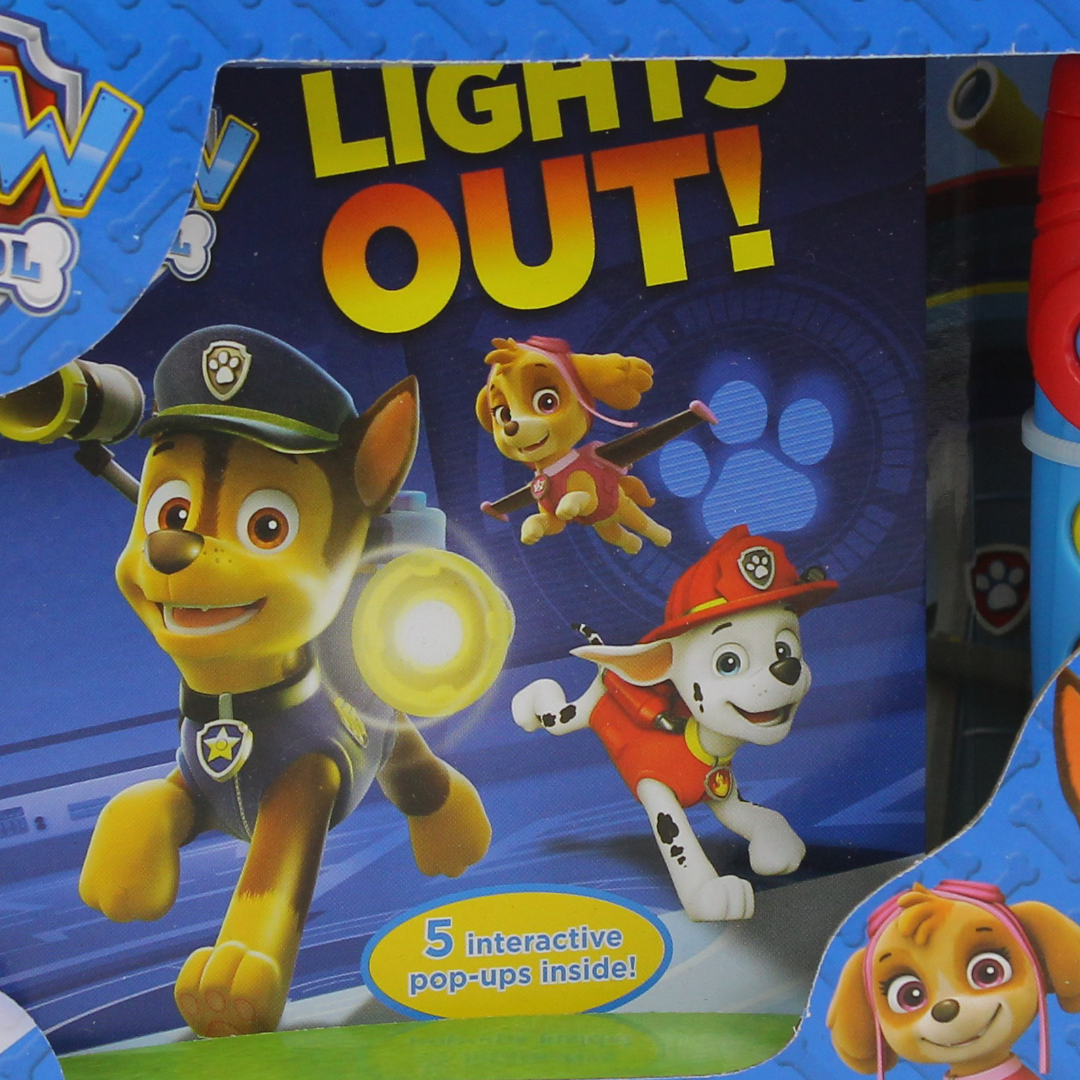Nickelodeon PAW Patrol: Lights Out! Book and 5-Sound Flashlight Set