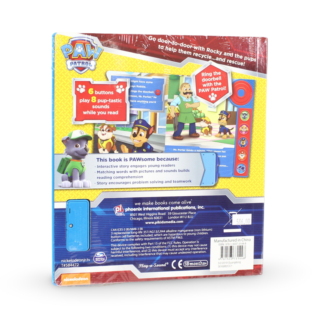 PI Kids Ding Dong, It's The Paw Patrol! Sound Book